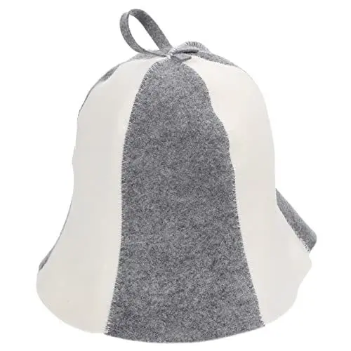 Produktbild: FRCOLOR Saunahut Aus Filz Sauna-wollmütze Sauna Duschhaube Russisch Sauna-vishivka-Hut Banja Mütze Saunakappe Saunahut Filz Badehut Filz Saunahaube Atmungsaktiv Rückenlehne Mann Gefühlt