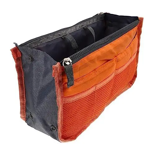 Produktbild: FRCOLOR Schminkkoffer 1 X Handtasche Für Herren Schultertasche Für Reisen Kamerarucksack Nylon-Rucksack Kosmetik-Stützeinsatz Handtaschen-Einsatz Make-Up-Tasche Mehrlagige Tasche
