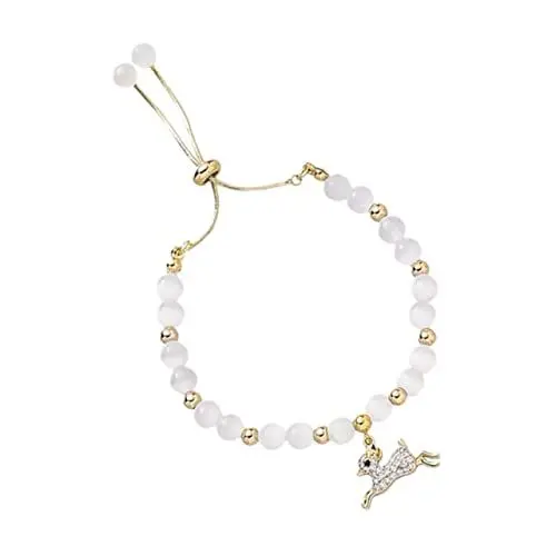 Produktbild: FRCOLOR Schmuck Sieben Kristall Jade-armband Natürlicher Kristall Modisches Armband Chakra-armband Für Männer Buddhist Heilende Edelsteinarmbänder Gebetskette Weiß Perlen Fräulein Ziehen