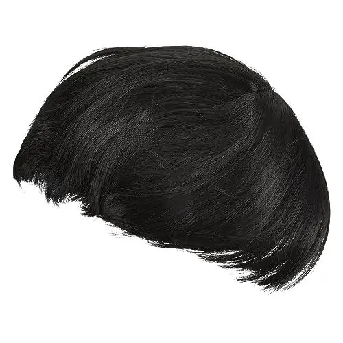 Produktbild: FRCOLOR Süße Kurzhaarhaube Mit Pilzkopf Und (schwarz) Bobo-perücken Kunstfaserhaarperücken Bobo-haarperücke Perücken Kurze Haare Kurze Gerade Perücken Mädchen Damen Chemische Faser