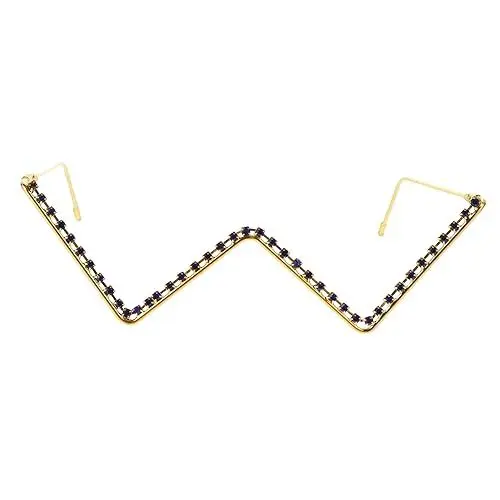 Produktbild: FRCOLOR Weihnachtsbrillen Brillengestell Für Mädchen Strass Deko Brillen Festival Brillen Strass Sonnenbrille Randlose Brille Deko Brille Rahmen Trendige Ohne Säule Strasssteine