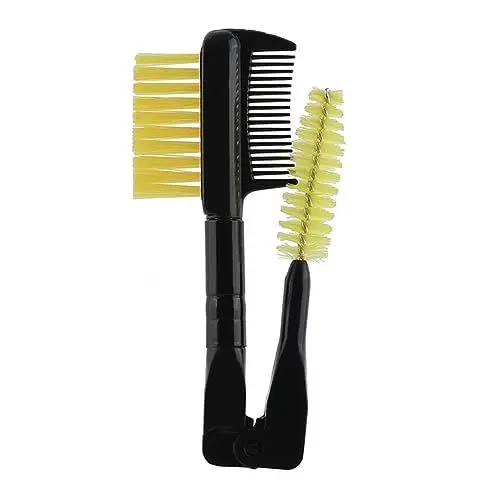 Produktbild: FRCOLOR Luxuriöser Doppelseitiger Augenbrauenpinsel Make-up-pinsel Werkzeug Holzgriff Für Mascara Beauty-wimpern Dünnes Abgewinkeltes Pinselende Zufällige Farbe