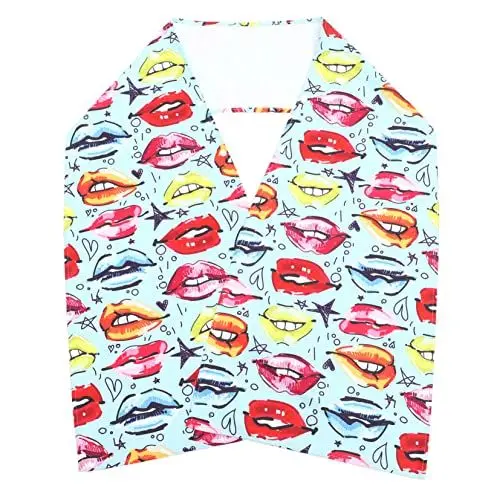 Produktbild: FRCOLOR Würdevoller Schal Saugfähiger Speiseschal Für Erwachsene Mahlzeit Schal Lätzchen Für Ältere Menschen Lustiger Speiseschal Schal Für Männer Ältere Menschen Essen Kleidung Polyester