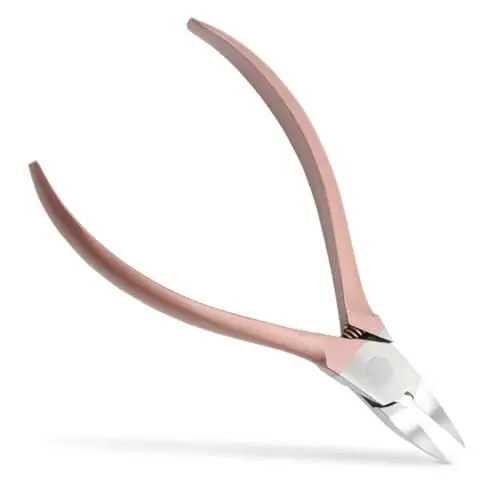 Produktbild: FRCOLOR Zange für Nägel tragbare Manikürezange Nagelhautschneider nagelhautmesser fußnagelknipser fingernagel fräser Nagelzange fräser für nägel nailclipper nagelknipser set Rose Gold
