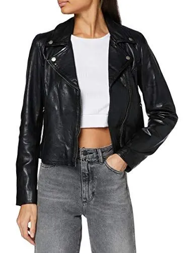 Produktbild: Freaky Nation Damen Bali-FN SC Lederjacke, Black, S, Schwarz