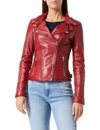 Produktbild: Freaky Nation Damen Biker Princess Jacke, Rot (Apple 4068), M