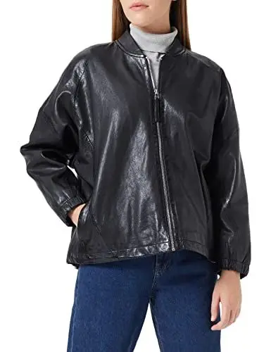 Produktbild: Freaky Nation Damen Swantje-FN Lederjacke, Black, S
