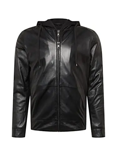 Produktbild: Freaky Nation Lederjacke mit Kapuze