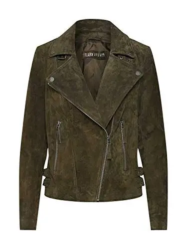 Produktbild: Freaky Nation Damen Taxi Driver-FN Lederjacke, olivgrün, S