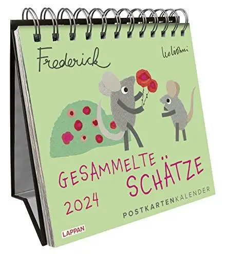 Produktbild: Frederick – Gesammelte Schätze 2024 (Frederick von Leo Lionni): Postkartenkalender | Tischkalender mit Spiralbindung und 53 inspirierenden Postkarten zum Heraustrennen und Versenden