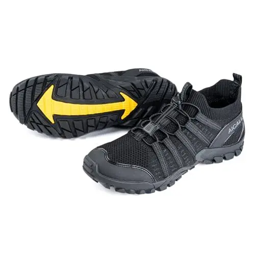 Produktbild: FREE SOLDIER AICALL Herren Wasserschuhe Schnell Trocken Barfuß Aqua Schuhe Strand Wandern Wandern Bootfahren Wasser Sport（Schwarz EU42）