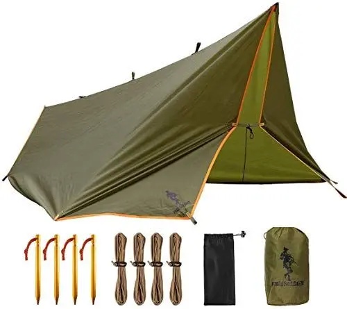 Produktbild: FREE SOLDIER Tarp Wasserdicht 3x3,2m Tarp Ultraleicht Zeltplanen UV Schutz Camping Sonnensegel Zelt Freien Multifunktionales Große Tarp für Camping,Wandern,Outdoor-Aktivitäten(Braun),Extrabrei