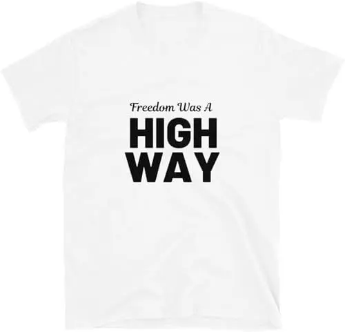 Produktbild: Freedom was A Highway Mens T Shirt White Country Music Brad Paisley Jimmie Allen Top Sweatshirt Short Sleeve White S