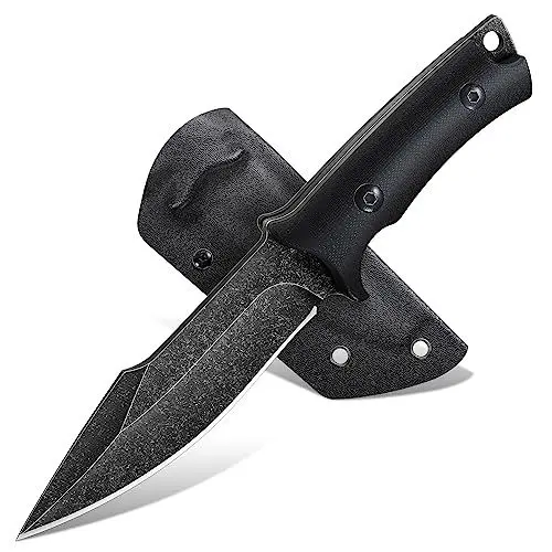 Produktbild: Freelander Outdoor Messer Survival, Jagdmesser Scharf Full Tang Outdoor Messer Feststehend mit Kydex, Camping Messer für Outdoor, Bushcraft, Wandern, Geschenke für Männer