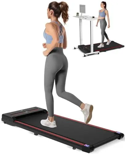 Produktbild: Freepi Laufband, Laufband mit Riemenscheiben, Walking Pad für Zuhause, leiser Motor