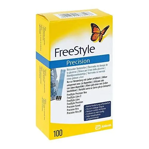 Produktbild: Freestyle Precision Blutzuckerteststreifen, 100 St