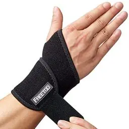 Produktbild: FREETOO Handgelenk Bandagen Fitness, Bandage Handgelenk (Rechts/Links), Handgelenkstütze Damen und Herren für Sehnenscheidenentzündung, Kompression Handgelenkschoner für Kraftsport, Crossfit
