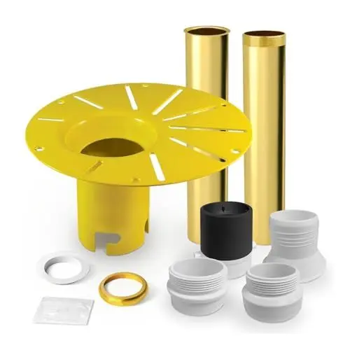 Produktbild: Freistehender Badewannenabfluss, Grob Im Kit, Messingrohr mit 1-1/2 Zoll Gewinde für Freistehende Badewannen-Abflussrohre, Einfache Installation, Freistehender