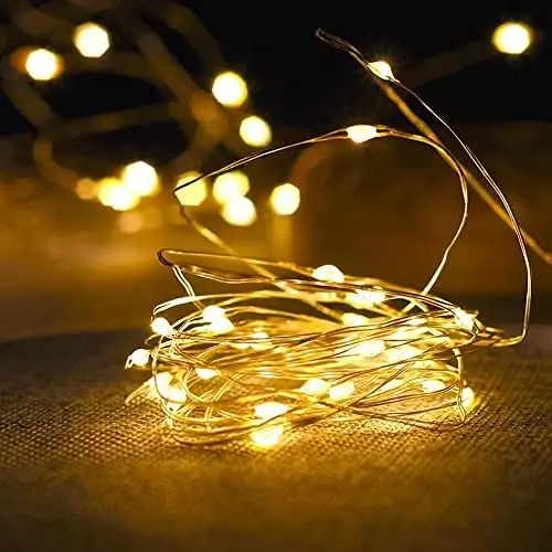 Produktbild: FREMON Lichterkette, 8 Beleuchtungsmodi Weihnachtsbeleuchtung, Warmweiß LED lichterkette innen und Außen, Memoryfunktion Fairy Lights mit Weihnachtsdeko, Baum, Party, Hochzeit, Zimmer Deko(1Stück 5M)