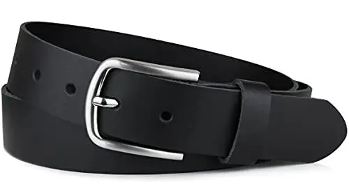 Produktbild: Frentree® Ledergürtel MADE IN GERMANY, Gürtel für Damen und Herren, 3,5 cm breit, Schwarz