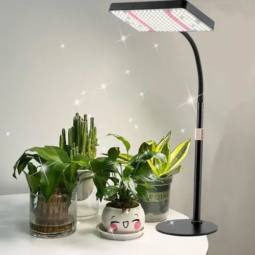 Produktbild: FRGROW Pflanzenlampe LED, UV-IR Vollspektrum Pflanzenlicht für Zimmerpflanzen, Pflanzenleuchte LED, Vollspektrum Pflanzenlampe 208 LEDs, Wachstumslampe für Pflanzen, Daisy Chain Funktion