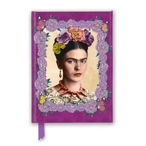 Produktbild: Frida Kahlo Purple Journal (Flame Tree Notebooks): Unser hochwertiges, liniertes Blankbook mit festem, künstlerisch geprägtem Einband und ... Notizbuch DIN A 5 mit Magnetverschluss)