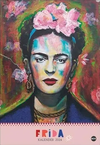 Produktbild: Frida Posterkalender 2024. Posterkalender mit ikonischen Motiven der Künstlerin. Kunst-Wandkalender 2024 als außergewöhnlicher Blickfang im Format 37 x 53,5 cm.