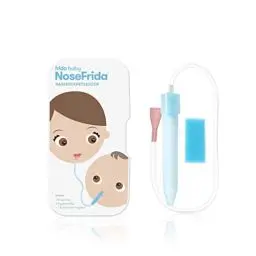 Produktbild: Fridababy NoseFrida Nasensekretsauger, Inkl. 4 Hygienefiltern und Aufbewahrungsbox, Nachfüllbar, Für Babys ab 0 Monaten, (1er Pack), Blau/Weiß, 200830012