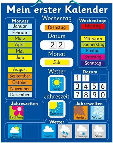 Produktbild: Mein erster Kalender. 40 x 30cm Magnetisch