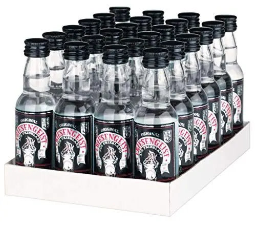 Produktbild: Friesengeist | Traditionsspirituose mit 56 % vol. | 24 x 40ml | in Holzfässern gelagert | aromatischer Geschmack | nach ostfriesischem Originalrezept hergestellt