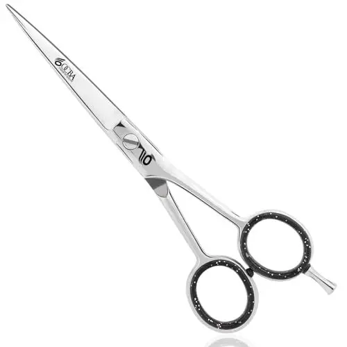 Produktbild: Friseurschere - OCBA Professionelles 6' Haarschneideschere & Haarschere - Haarschere Perfektes Design für Friseure & Salons - Haarschneideschere für Männer und Frauen (6 Zoll SIlver)