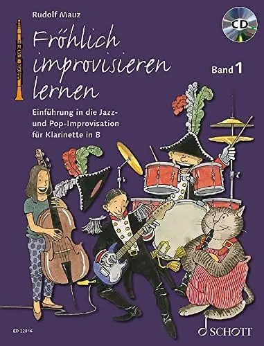 Produktbild: Fröhlich improvisieren lernen: Einführung in die Jazz- und Pop-Improvisation. Band 1. Klarinette. (Die fröhliche Klarinette, Band 1)