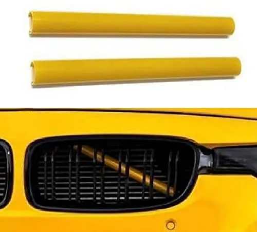 Produktbild: Front Grill V Streben Zierleisten Streifen Kühlergrilleinsätze Gelb passend für F20 F21 F22 F23 F30 F31 F32 F33 F34 F36 G11 G12 G14 G30 G31