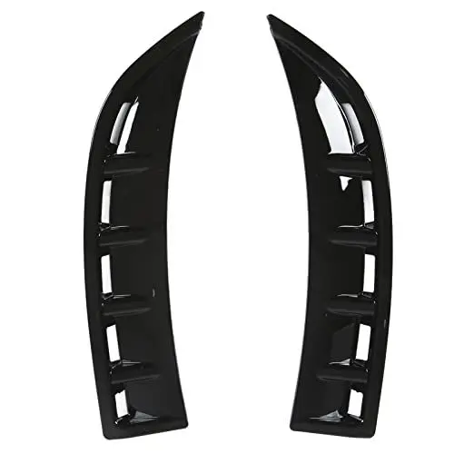 Produktbild: Front Stoßstange Diffusor Flossen, Front Stoßstange Spoiler Canard Glänzend Schwarz Ersatz für Mercedes Benz CLA C118/X118 AMG-Line 2020