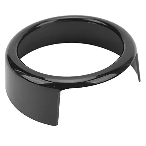 Produktbild: Auto-Front-Emblem-Logo-Ring, Frontgrill-Emblem-Logo-Ring, Glänzend Schwarz, Außenabzeichen, Dekoration, Abdeckung, Verkleidung, Aufkleber, Ersatz für Giulia Stelvio