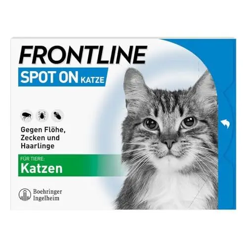 Produktbild: FRONTLINE SPOT ON gegen Zecken und Flöhe bei Katze 6 Stk.