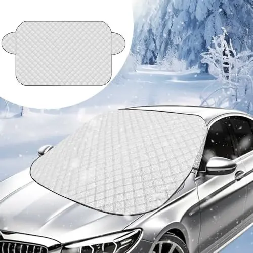 Produktbild: Frontscheibenabdeckung Winter,Windschutzscheibenabdeckung 144*95cm,Scheibenabdeckung Auto Winter,autoscheiben abdeckungen winter,Auto Abdeckplane Winter für 99%Auto,Sonne UV Staub Wasserbeständig