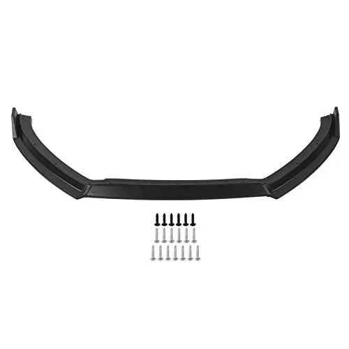 Produktbild: Ymiko Frontschürzenlippe für MK5 Exterieur-Bodykits, K·Seek Design 3Pcs Frontstoßstangen-Splitterlippe Ersatz für MK5 6R Standard Pre-Facelift 2009-2014,(Matt-schwarz)