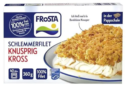Produktbild: FRoSTA Schlemmerfilet Knusprig Kross, Alaska-Seelachs, 360g (Tiefgefroren)