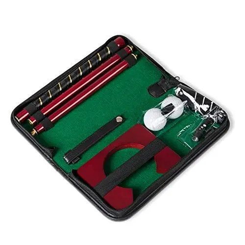 Produktbild: Froster Büro-Golf-Set, im Transportköfferchen, tragbarer Golfschläger/Putter, 2 Bälle, Becher, für Indoor-Putting