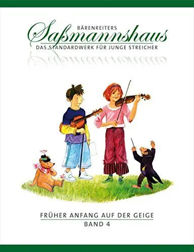 Produktbild: Früher Anfang auf der Geige 4: Die Violinschule für Kinder ab 4 Jahre. 15 Kapitel. Lagenspiel, Tonleitern, Akkorde, Stricharten