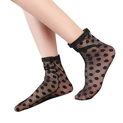 Produktbild: Frühlings- und Sommersocken für Erwachsene, atmungsaktiv, Modetrend, gebrochene Blumenhaufensocken, einfache Hautfarbe, bedruckte Damensocken Socken Bedrucken (A, One Size)