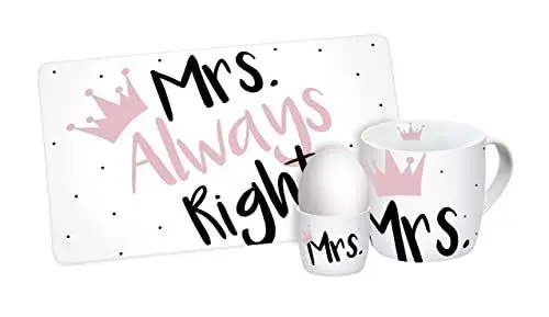 Produktbild: Frühstücksset Mrs. Always Right 3teilig