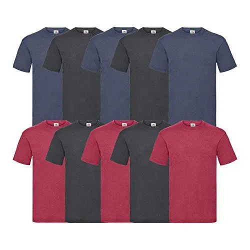 Produktbild: Fruit of the Loom 10 T Shirts Valueweight T Rundhals S M L XL XXL 3XL 4XL 5XL Übergröße Diverse Farbsets auswählbar