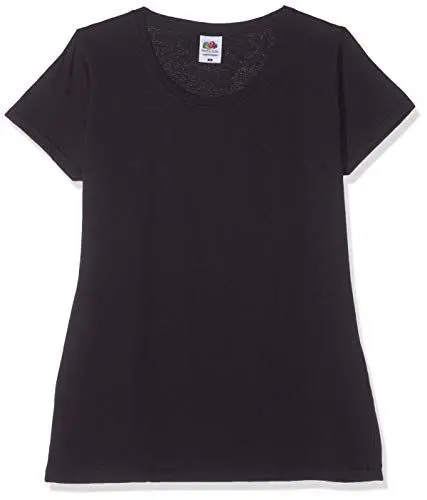 Produktbild: Fruit of the Loom Damen Lady-fit Original Tee, 3 Pack T-Shirt, Schwarz (Black 36), 32 (Herstellergröße: Small) (3er Pack)