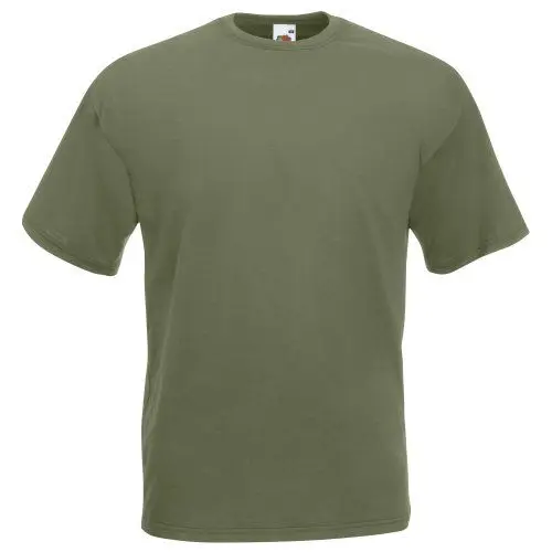 Produktbild: Fruit of the Loom Herren-T-Shirt, kurzärmlig, Grau, grün, XL