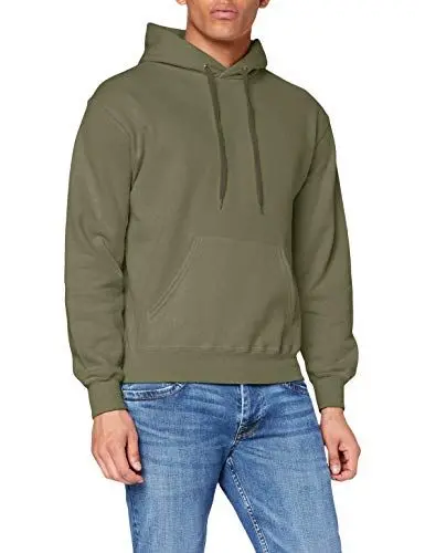 Produktbild: Fruit of the Loom Herren Kapuzenpullover, Grün (Classic Olive), Large