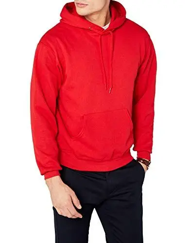 Produktbild: Fruit of the Loom Herren Kapuzenpullover, Rot (Red), Large