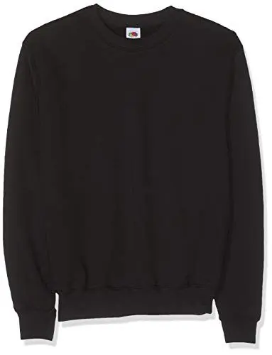Produktbild: Fruit of the Loom Herren Set In Sweat Sweatshirt, Schwarz (36 schwarz), XX-Large