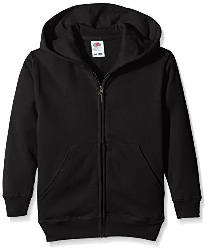 Produktbild: Fruit of the Loom Jungen Sweatshirt Kids Classic, Schwarz, 7-8 Jahre (Herstellergröße: 30)